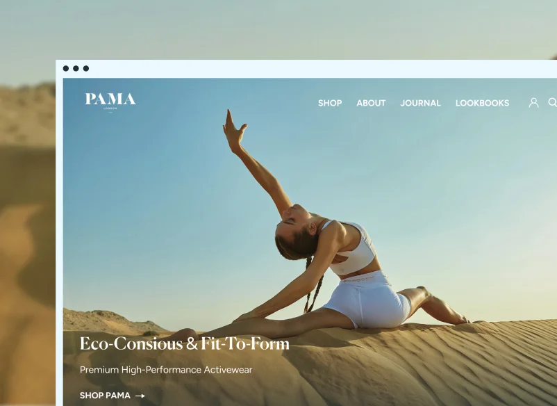 Pama London website preview